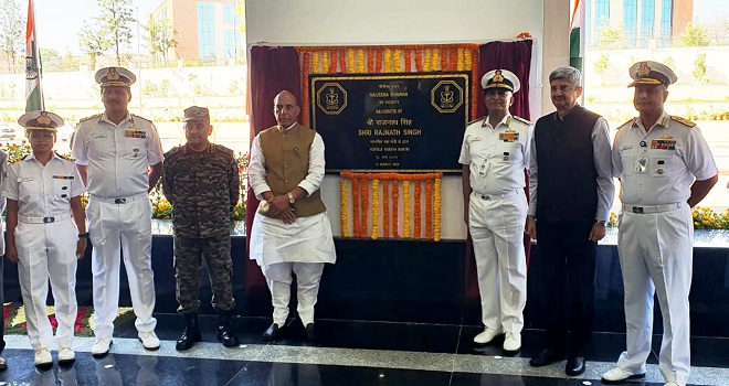 Defence Minister inaugurates Indian Navy's first independent headquarters 'Nausena Bhawan' in Delhi