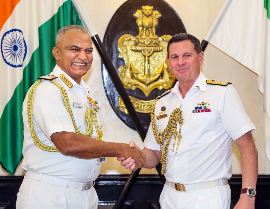 Indian Navy Chief holds talks with Australian counterpart